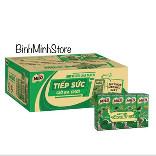  Thùng 48 Hộp Milo 180ml Có Đường  Ít Đường 