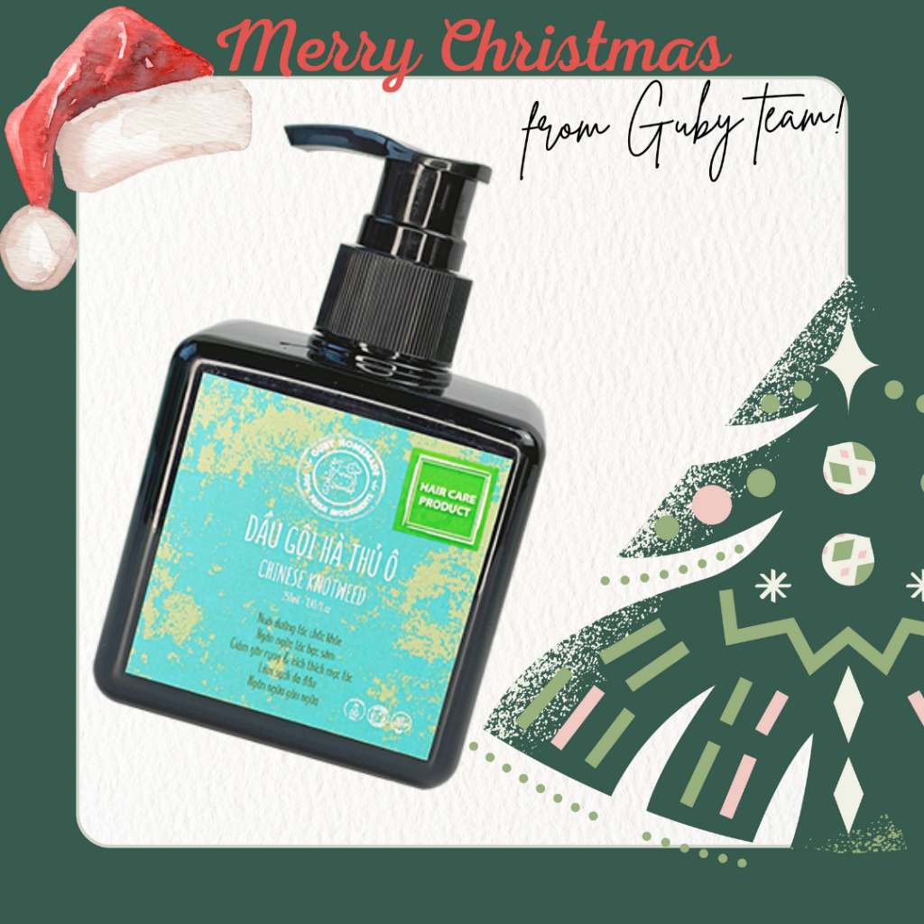 Dầu Gội Hà Thủ Ô CHINESE KNOTWEED SHAMPOO - handmade by GUBY HOMEMADE