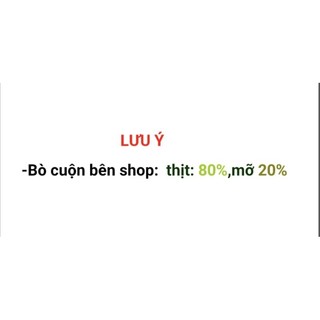 [Nạc nhiều, mỡ ít] BÒ CUỘN 500g