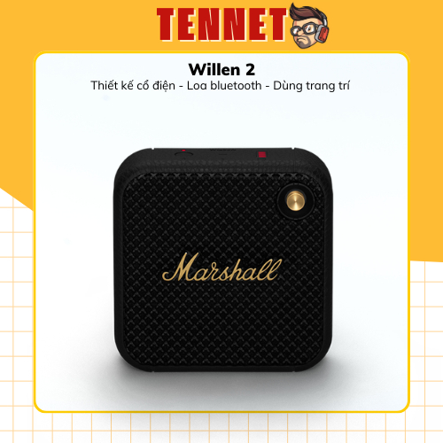 Loa bluetooth Marshall Willen phiên bản 2023 không dây pin trâu 20H, Bluetooth 5.0, âm thanh chất lượng chống nước