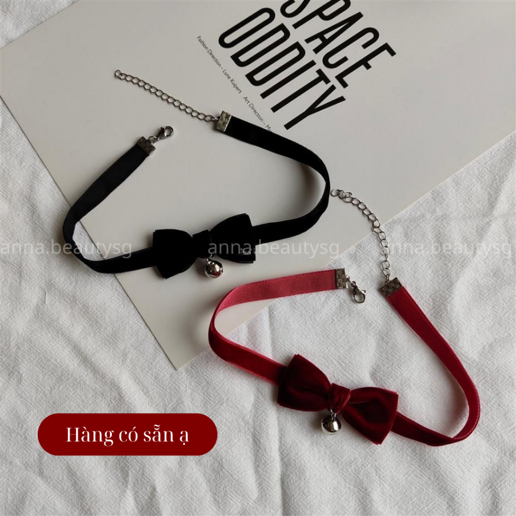 Vòng cổ Noel kiểu choker thời trang, dây chuyền Giáng sinh phong cách phù hợp mọi lứa tuổi