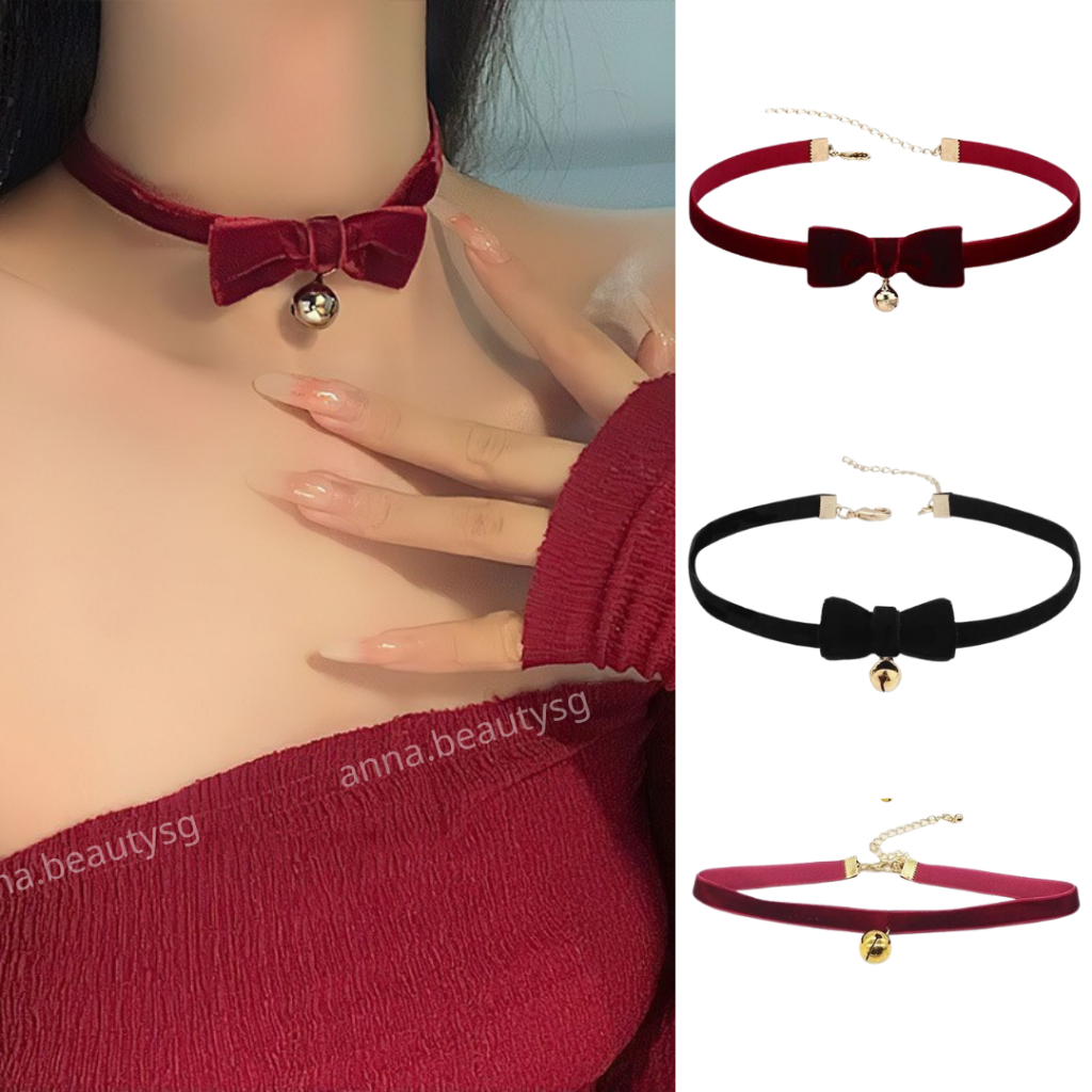 Vòng cổ Noel kiểu choker thời trang, dây chuyền Giáng sinh phong cách phù hợp mọi lứa tuổi