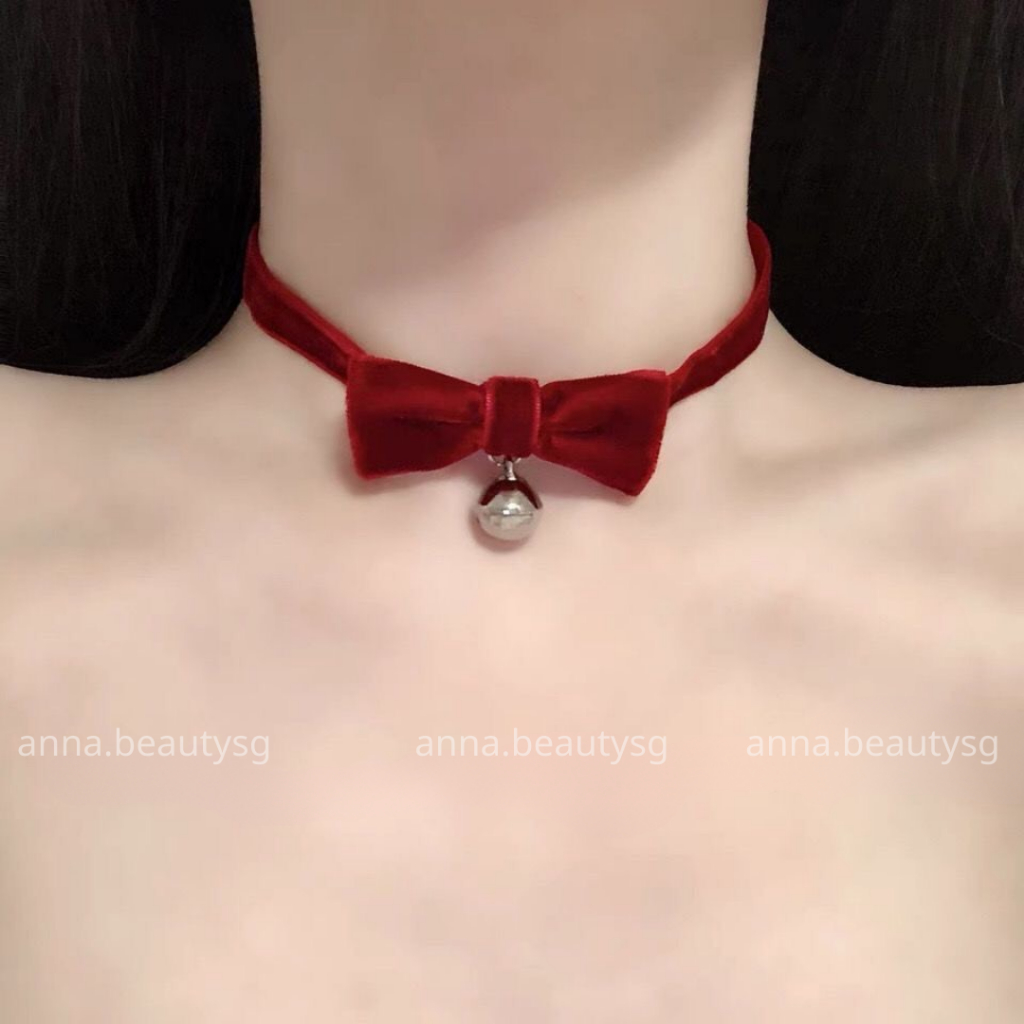 Vòng cổ Noel kiểu choker thời trang, dây chuyền Giáng sinh phong cách phù hợp mọi lứa tuổi