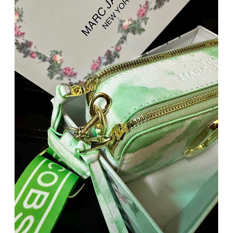 Túi Xách đeo chéo MJ hộp 2 khóa màu loang thời trang