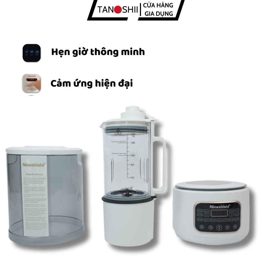 Máy Làm Sữa Hạt Đa Năng NineShield - P Home Chính Hãng Nhật Bản Bảo Hành 12 Tháng