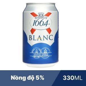 Bia kronenbourg blanc 1664 - lon 330ml - lon