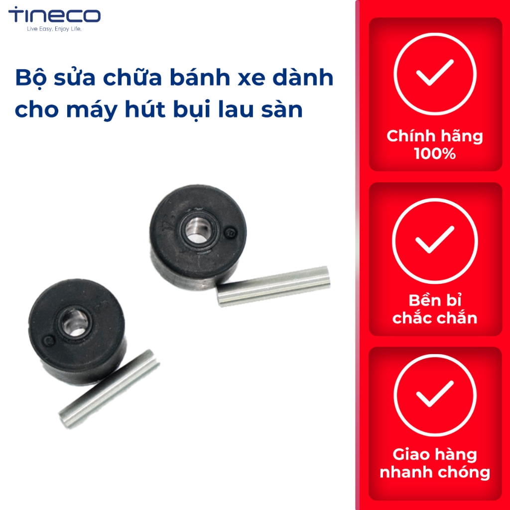 Bộ sửa chữa bánh xe dành cho máy hút bụi lau sàn Tineco (Hộp)_Hàng chính hãng