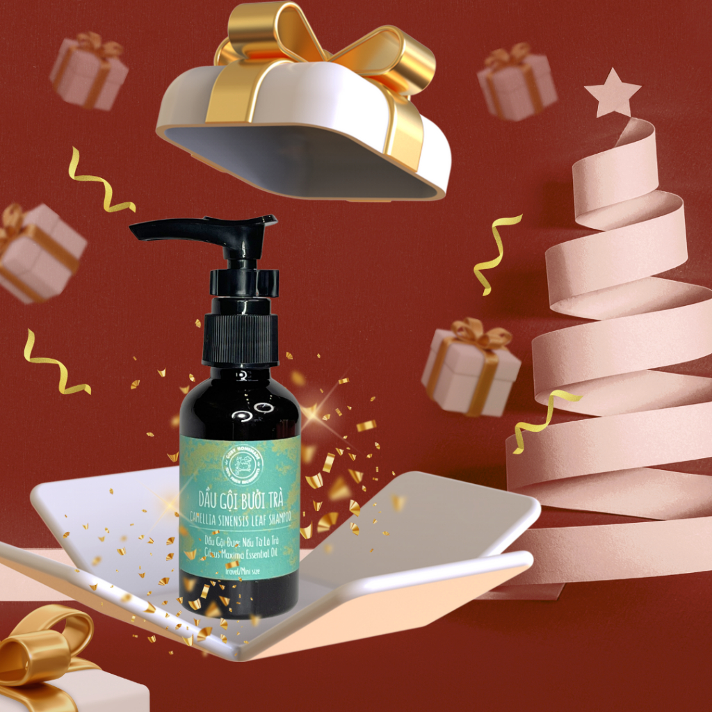 Dầu Gội Bưởi Trà CAMELLIA SINENSIS LEAF SHAMPOO handmade by GUBY HOMEMADE