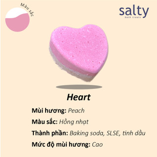 Heart Tạo bọt bồn tắm / Bánh tạo bọt bồn tắm / Bubble Bar