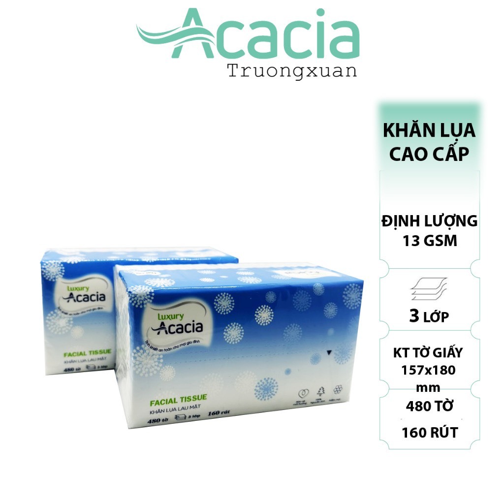 Giấy ăn rút ACACIA 480 tờ/3 lớp
