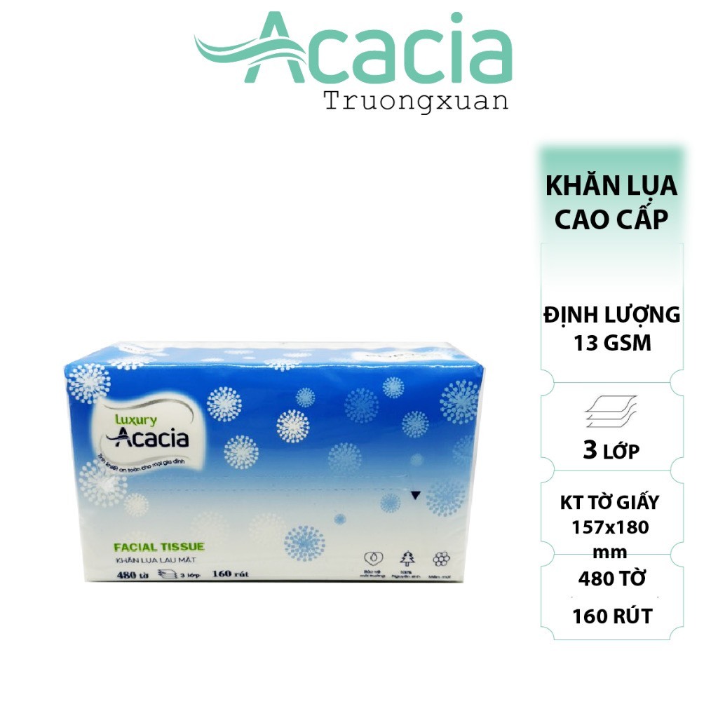 Giấy ăn rút ACACIA 480 tờ/3 lớp