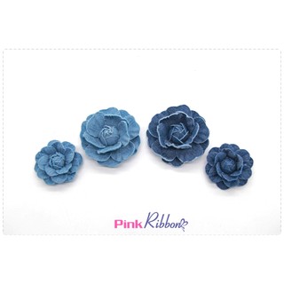 Hoa trà vải Jeans làm choker cổ, phụ kiện tóc, cài áo, phụ kiện may mặc, phụ kiện thởi trang, nguyên liệu may mặc
