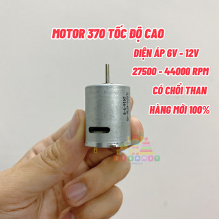 Motor mô tơ DC 3v - 7.4v - 12v 370 tốc độ cao 33000 RPM dùng DIY cho tàu xe mô hình - LK0222