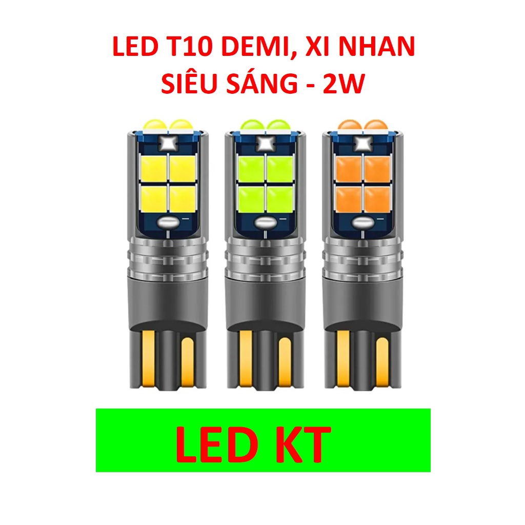 Đèn Led T10 xi nhan KT10 tích hợp mạch IC siêu sáng đèn xi nhan xe máy future, honda, yamaha  led xi