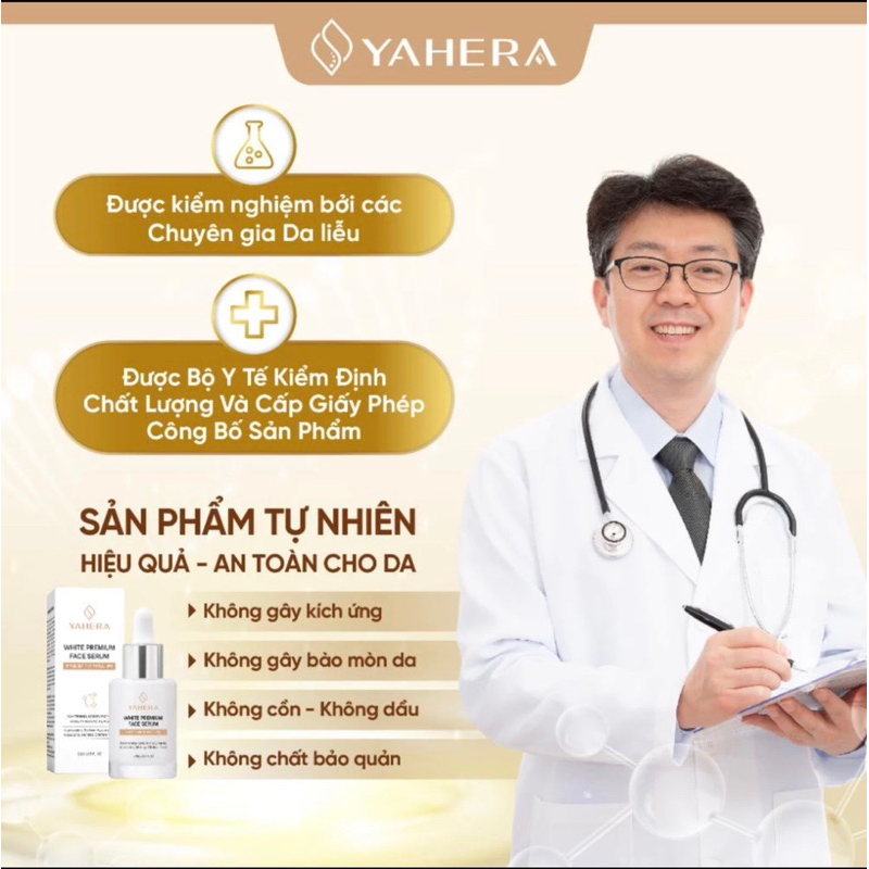 SERUM DƯỠNG TRẮNG DA CAO CẤP WHITE PREMIUM FACE SERUM - CẤP ẨM - SE KHÍT LỖ CHÂN LÔNG - PHỤC HỒI DA TỔN THƯƠNG