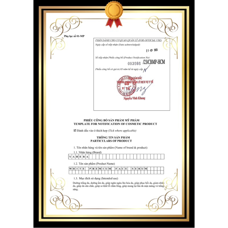 SERUM DƯỠNG TRẮNG DA CAO CẤP WHITE PREMIUM FACE SERUM - CẤP ẨM - SE KHÍT LỖ CHÂN LÔNG - PHỤC HỒI DA TỔN THƯƠNG