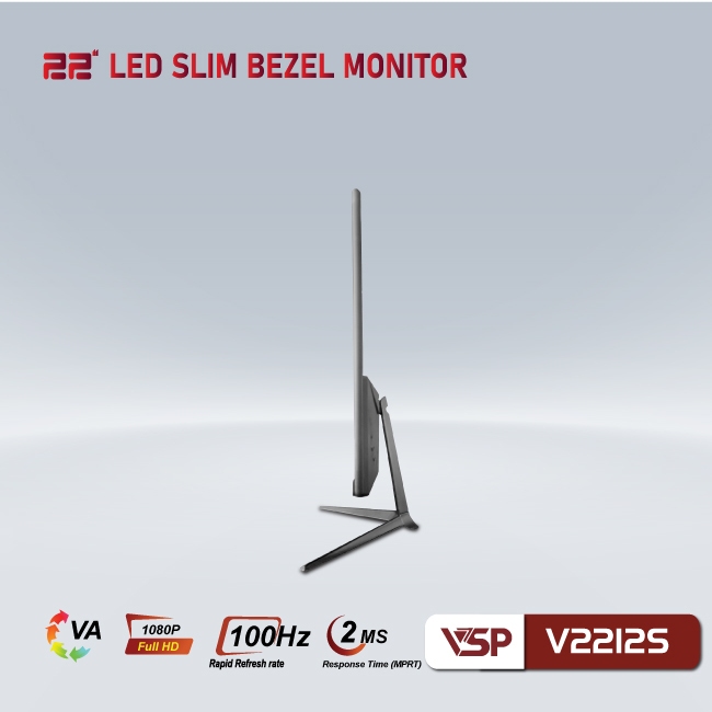 Màn Hình VSP VA V2212S - 100Hz - 2ms - Đen