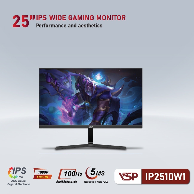 Màn Hình VSP IPS - IP2510W1 - 25 inch - 100Hz - 5ms