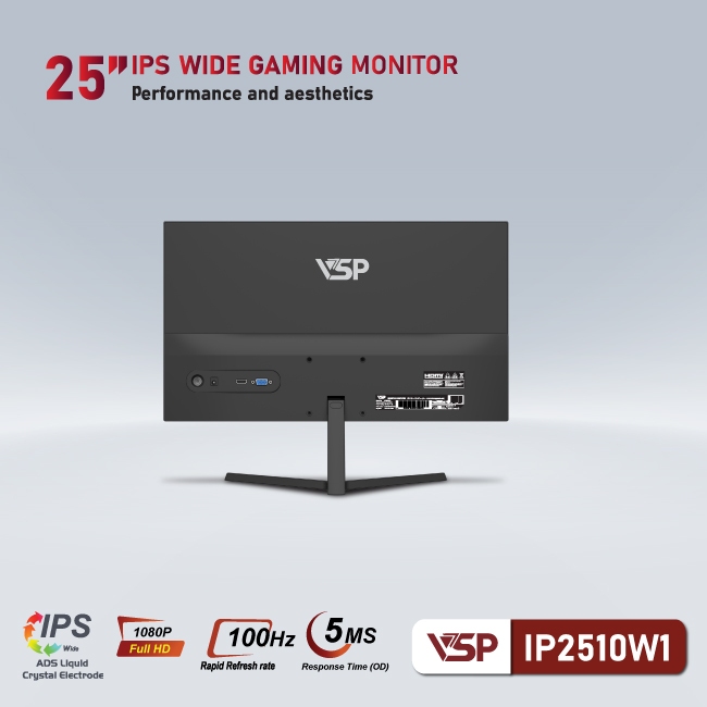 Màn Hình VSP IPS - IP2510W1 - 25 inch - 100Hz - 5ms