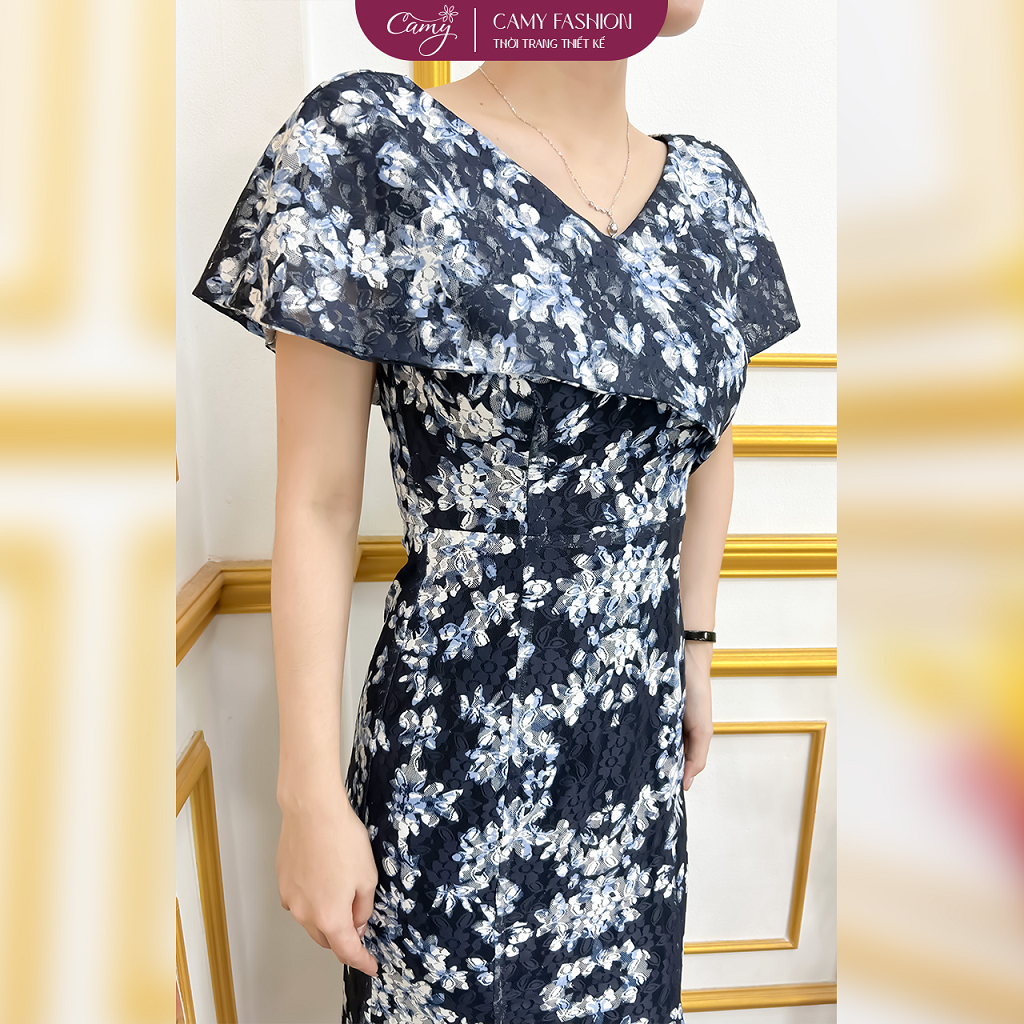 ĐẦM REN HOA CO GIÃN - MÃ 3905