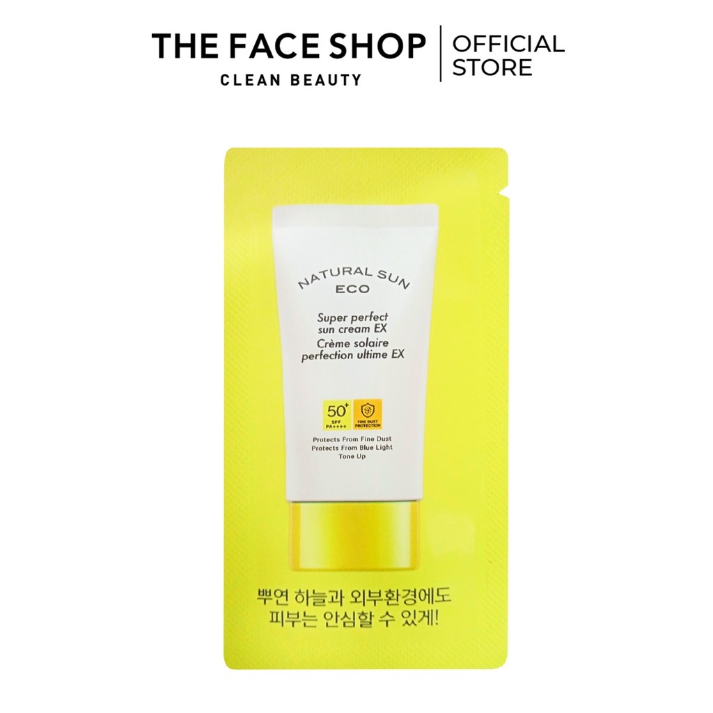 Combo Cấp Ẩm Dưỡng Da THE FACE SHOP (2 mặt nạ tràm trà 20g, 6 sữa dưỡng 5ml, 6 kem chống nắng 1.2ml)