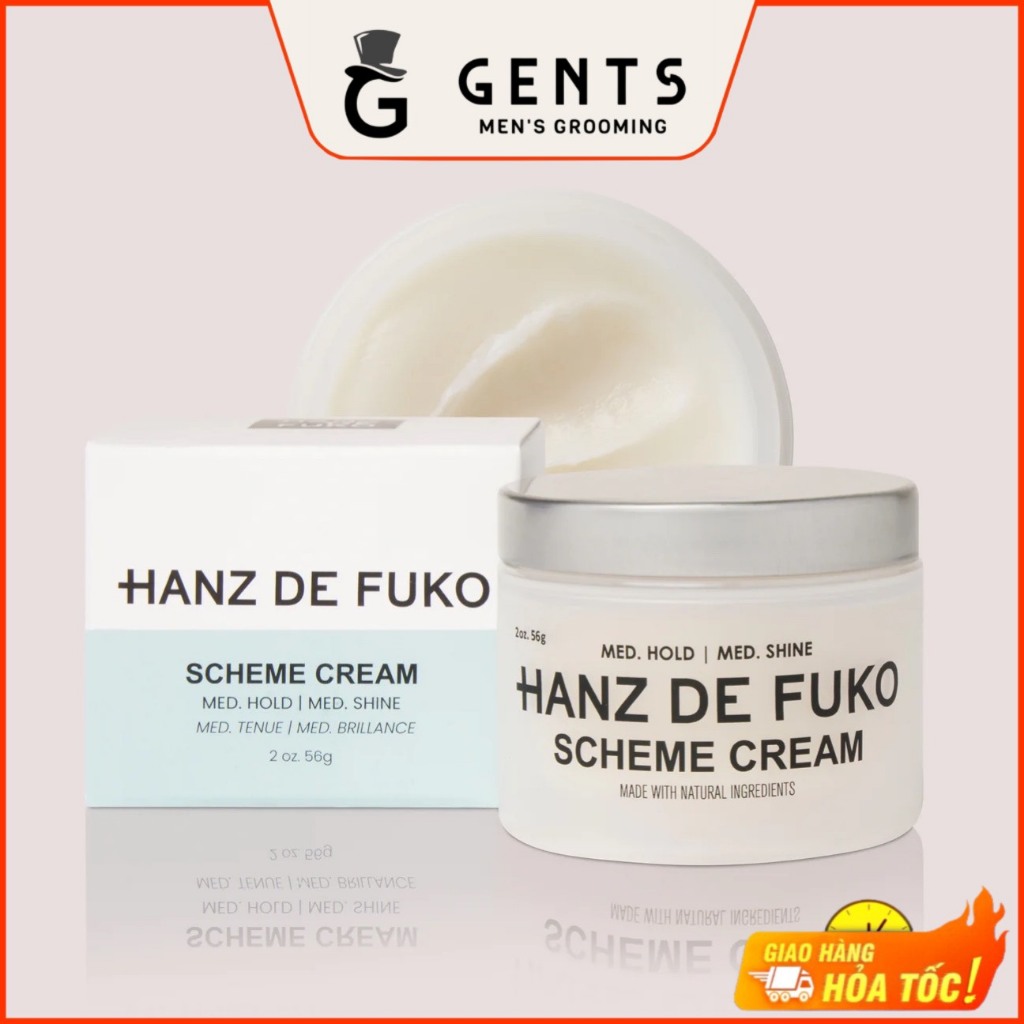Sáp vuốt tóc nam Hanz De Fuko Scheme Cream 56g chính hãng