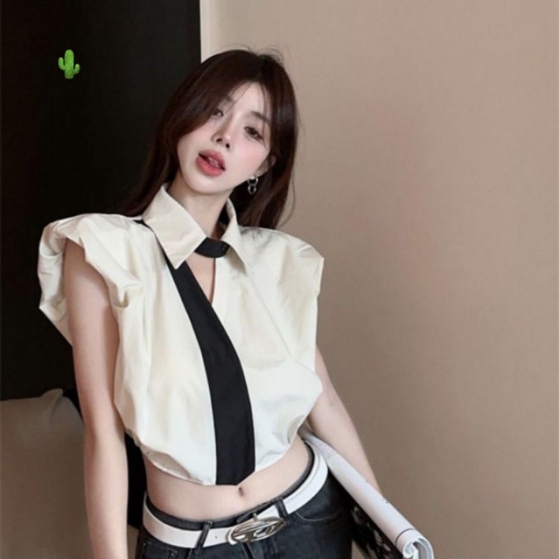 Áo Sơ mi ulzzang hồng baby U2102