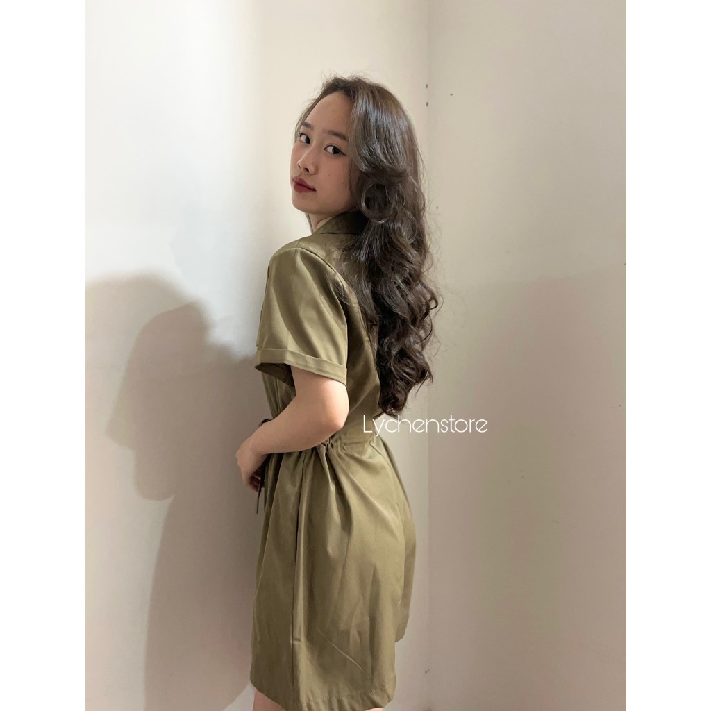 𝐋𝐘𝐂𝐇𝐄𝐍- Jumsuit rút eo 4 màu