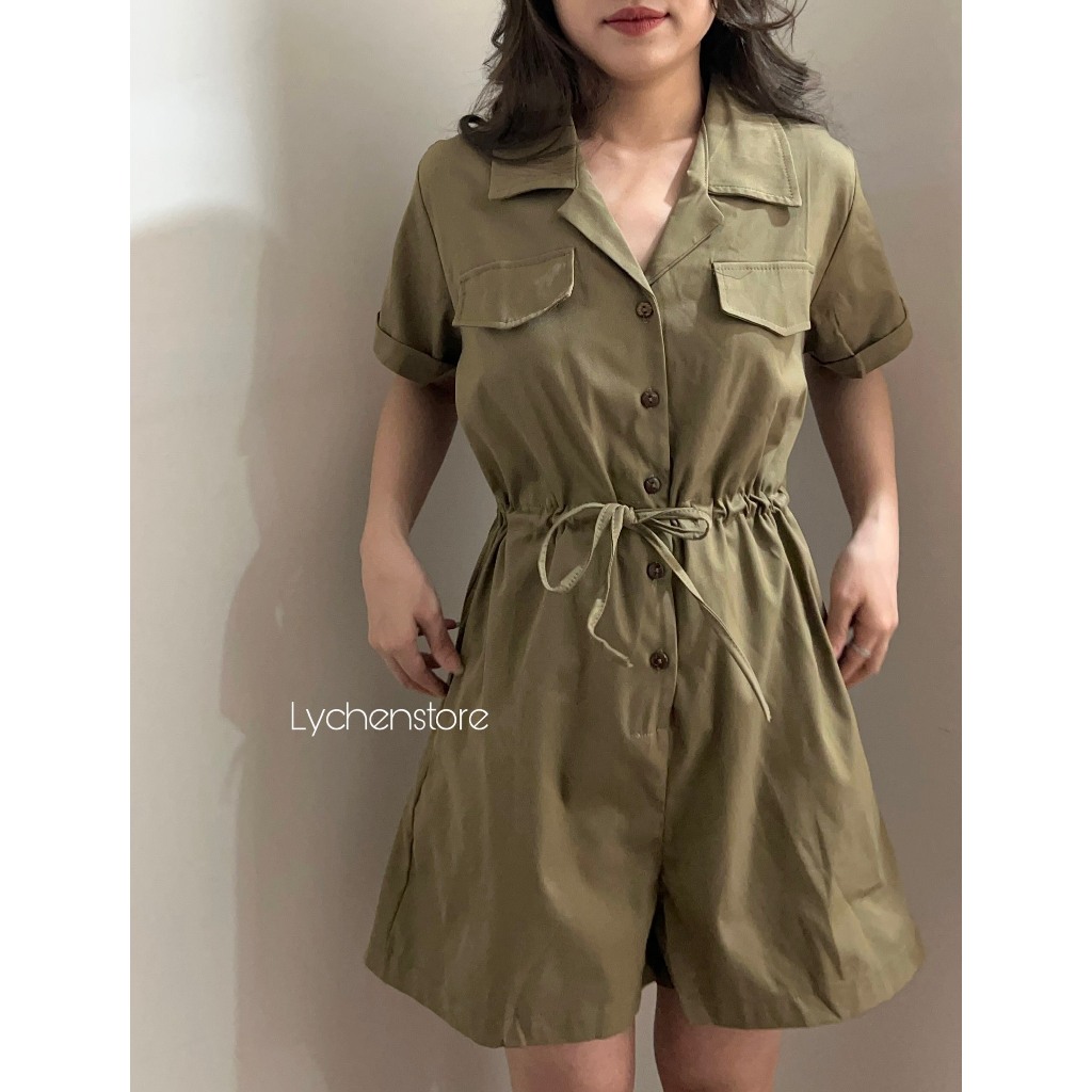 𝐋𝐘𝐂𝐇𝐄𝐍- Jumsuit rút eo 4 màu