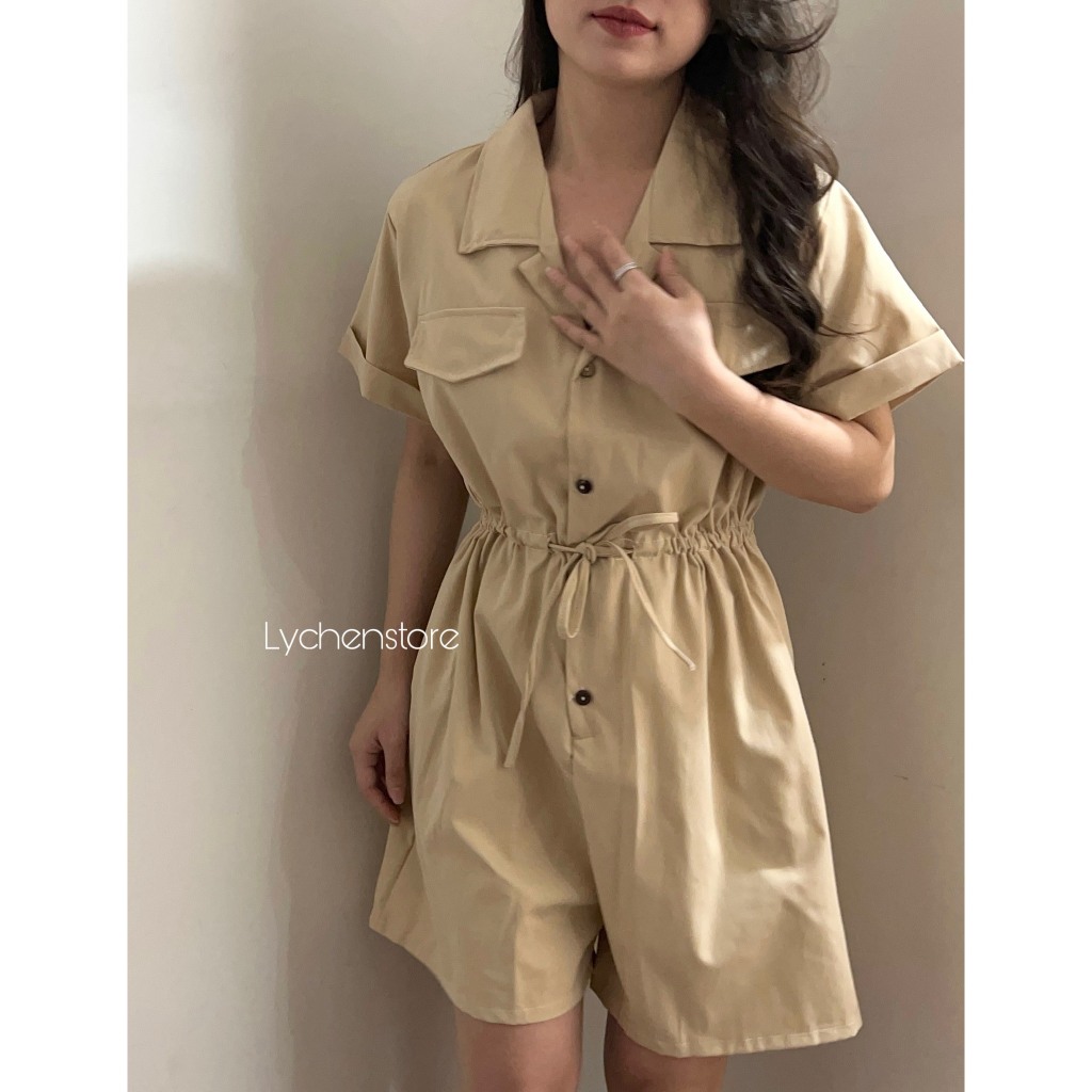 𝐋𝐘𝐂𝐇𝐄𝐍- Jumsuit rút eo 4 màu