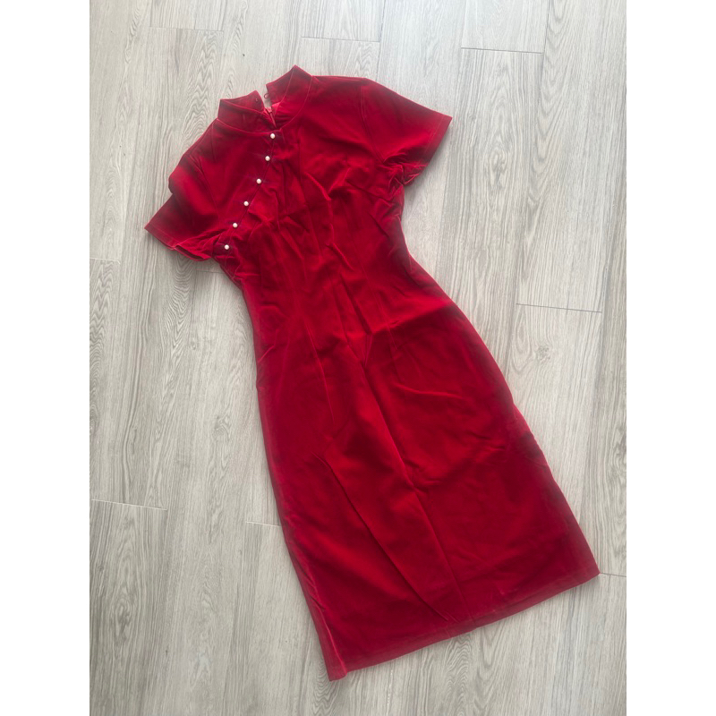 Sườn xám nhung Loan Lâm size S