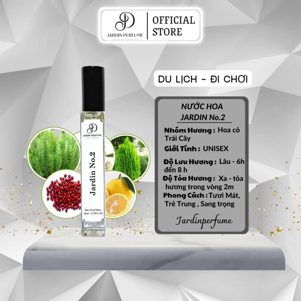 Nước Hoa Nam Creed Aventus 10ml mạnh mẽ đầy cuốn hút , mùi thơm của giới thượng lưu JARDIN PERFUME
