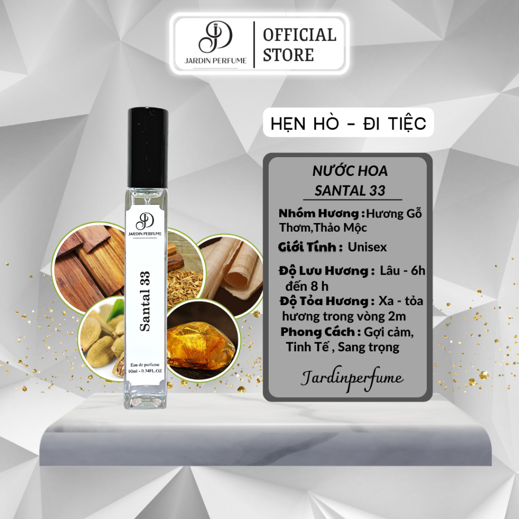 Nước Hoa Nam Creed Aventus 10ml mạnh mẽ đầy cuốn hút , mùi thơm của giới thượng lưu JARDIN PERFUME