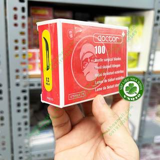 Lưỡi dao mổ phẫu thuật số 12 doctor ấn độ - gói 10 cái