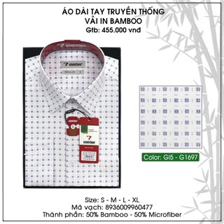 Áo Sơ Mi Dài Tay Bamboo Dáng Regular Vĩnh Tiến G1697