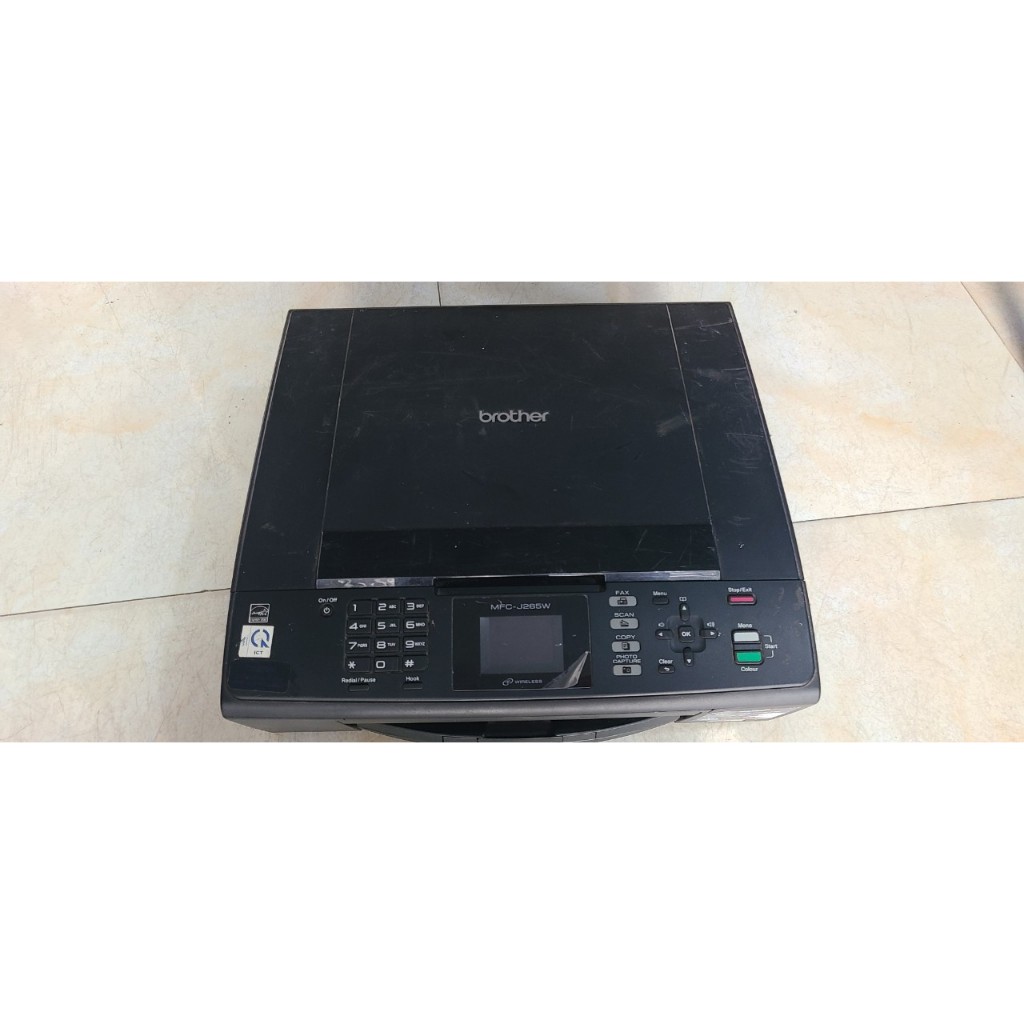 Máy in màu Brother , model : MFC-J265W , báo lổi hết mực, bán xác