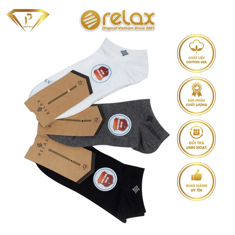 vớ ngắn RELAX RS011 khử mùi kháng khuẩn, vớ công sở ôm bàn chân