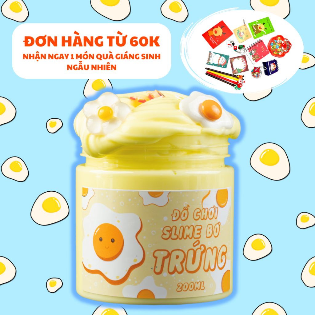 LAVIS SLIME - Slime bơ: Trứng. Đã Được Chứng Nhận Hợp Quy An Toàn Cho Trẻ Em