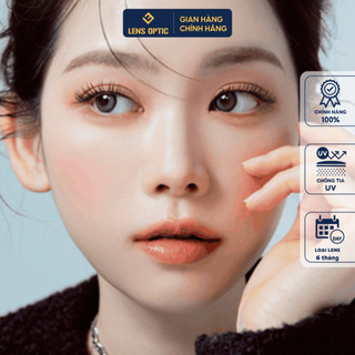Kính áp tròng lens optic blur gray có độ cho mắt cận - lens optic