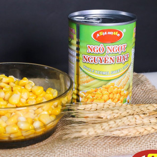Ngô ngọt nguyên hạt Asia Home 430gr - Hạt to, đều, đẹp nguyên liệu từ thiên nhiên