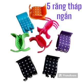 Kẹp tóc càng cua 5 răng ngôi sao (5 răng tháp ngắn)