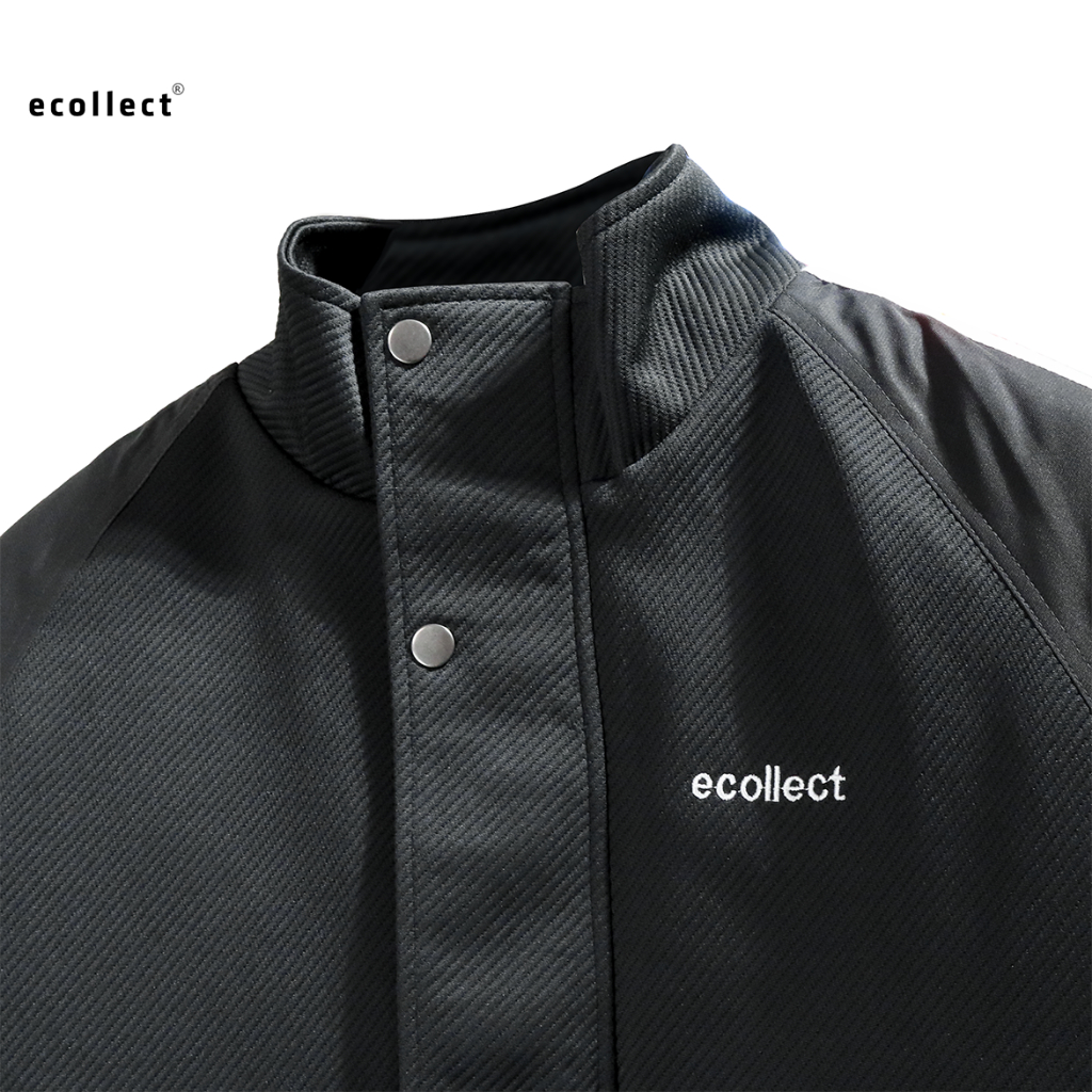 Áo khoác nam Ecollect #J05 cổ đứng ấm áp mùa đông có lót gió trám trần bông sọc tay thời trang