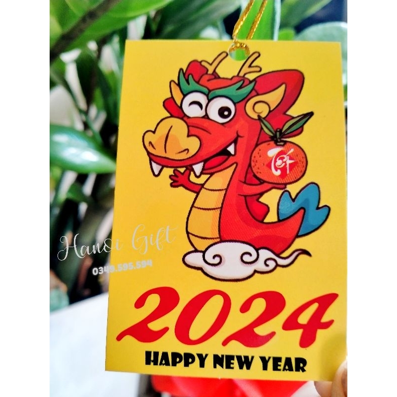 1 Tag treo trang trí Tết ( tặng kèm dây treo)