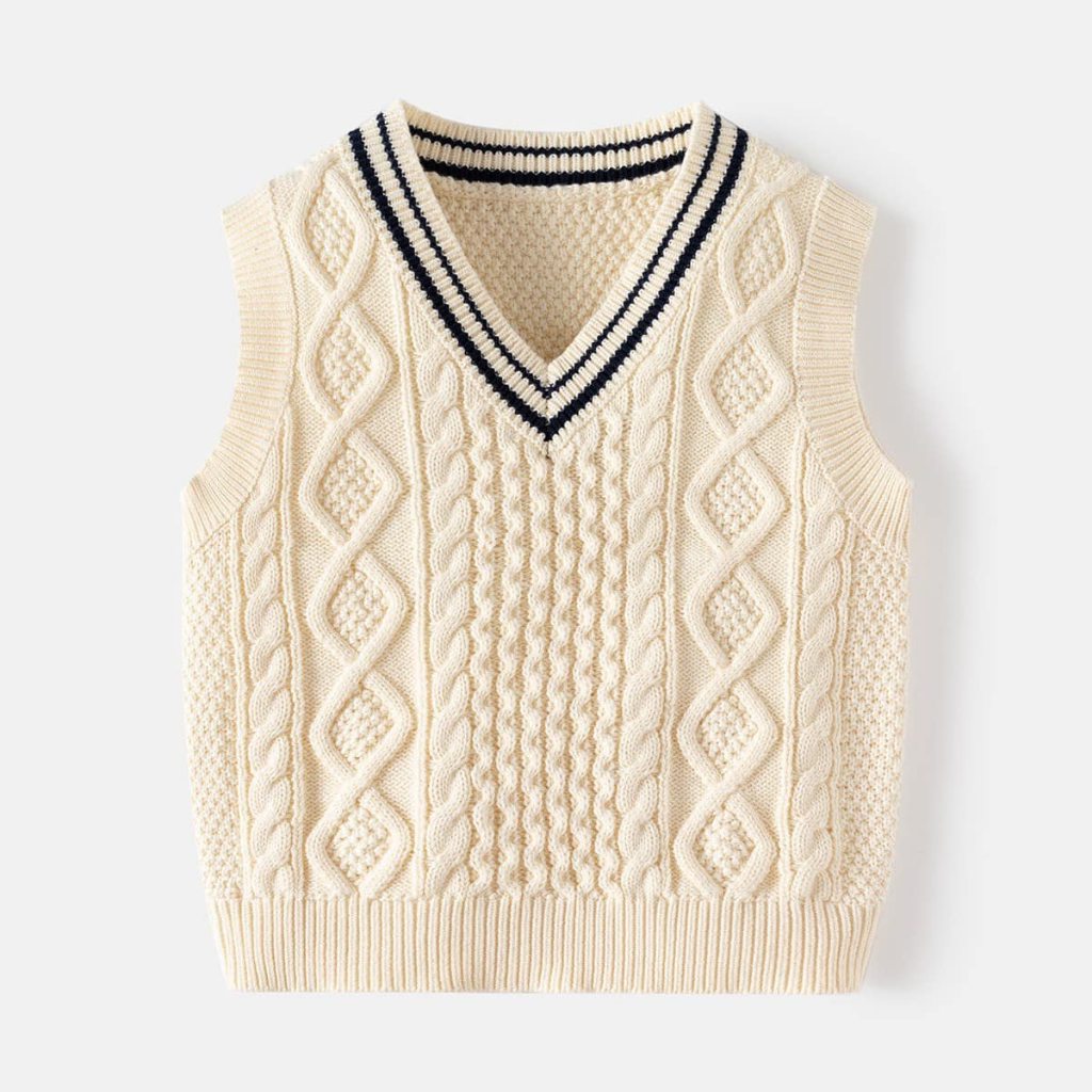 Áo gile len thừng bé trai/bé gái