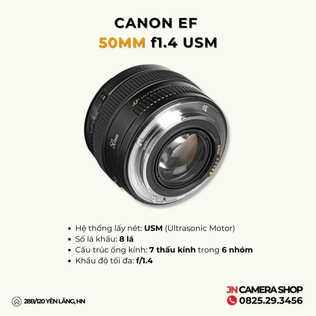Canon 50mm f1.4 USM Lens Xoá Phông