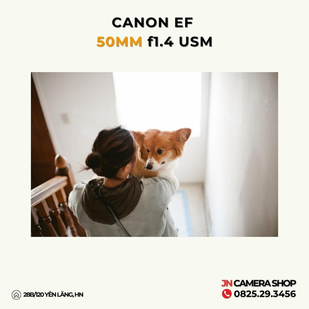Canon 50mm f1.4 USM Lens Xoá Phông