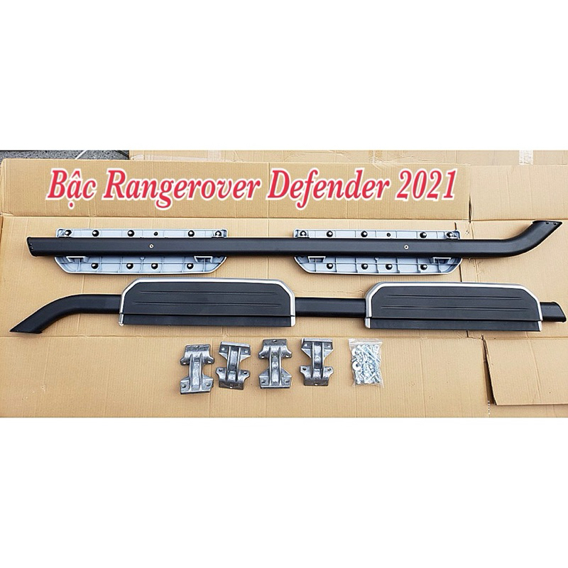 Bậc lên xuống, bệ bước chân theo xe Defender # Bậc Range rover Defender # Range rover Defender.
