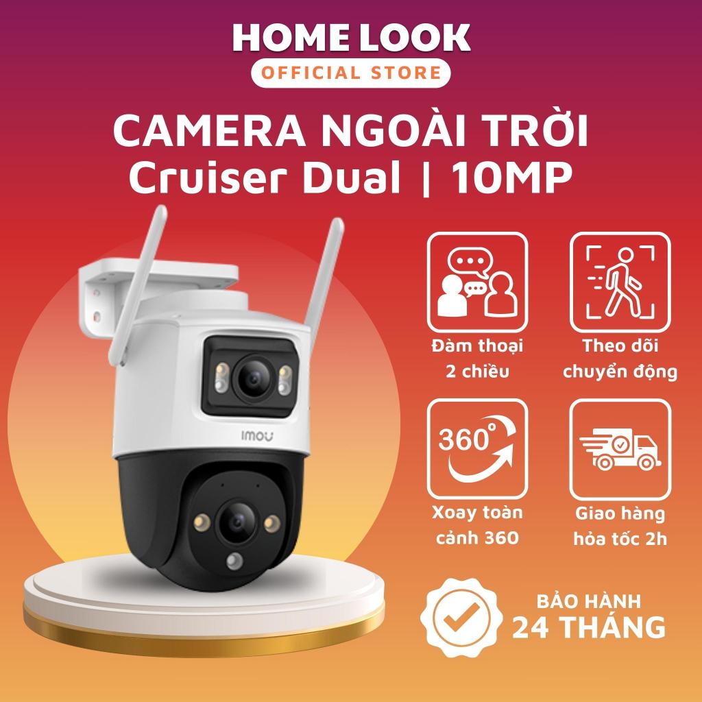 Camera 2 mắt ngoài trời Imou Cruiser Dual 10MP IPC-S7XP-10M0WED xoay 360 độ, đàm thoại 2 chiều và phát hiện AI  Bảo Hành