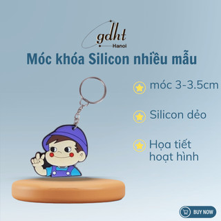 Móc khóa hoạt hình silicon dễ thương nhiều mẫu, móc treo chìa khóa cute deal 1k- huytuan3010