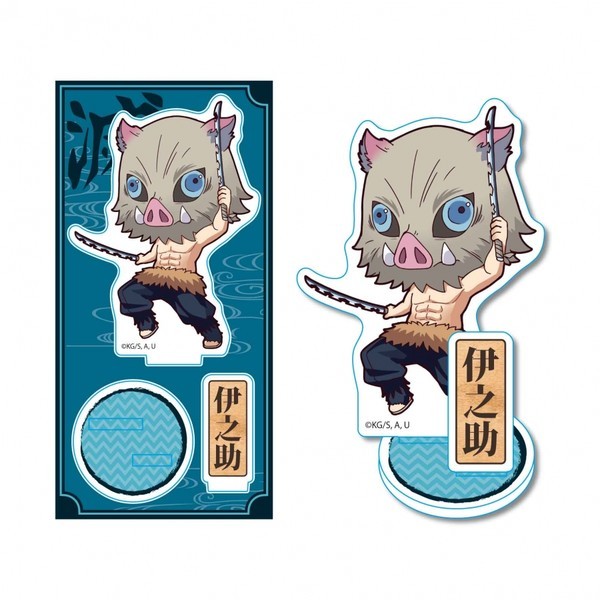 Standee mô hình nhân vật Kimetsu no Yaiba - Bell House Acrylic Stand Tekutoko - Hashibira Inosuke